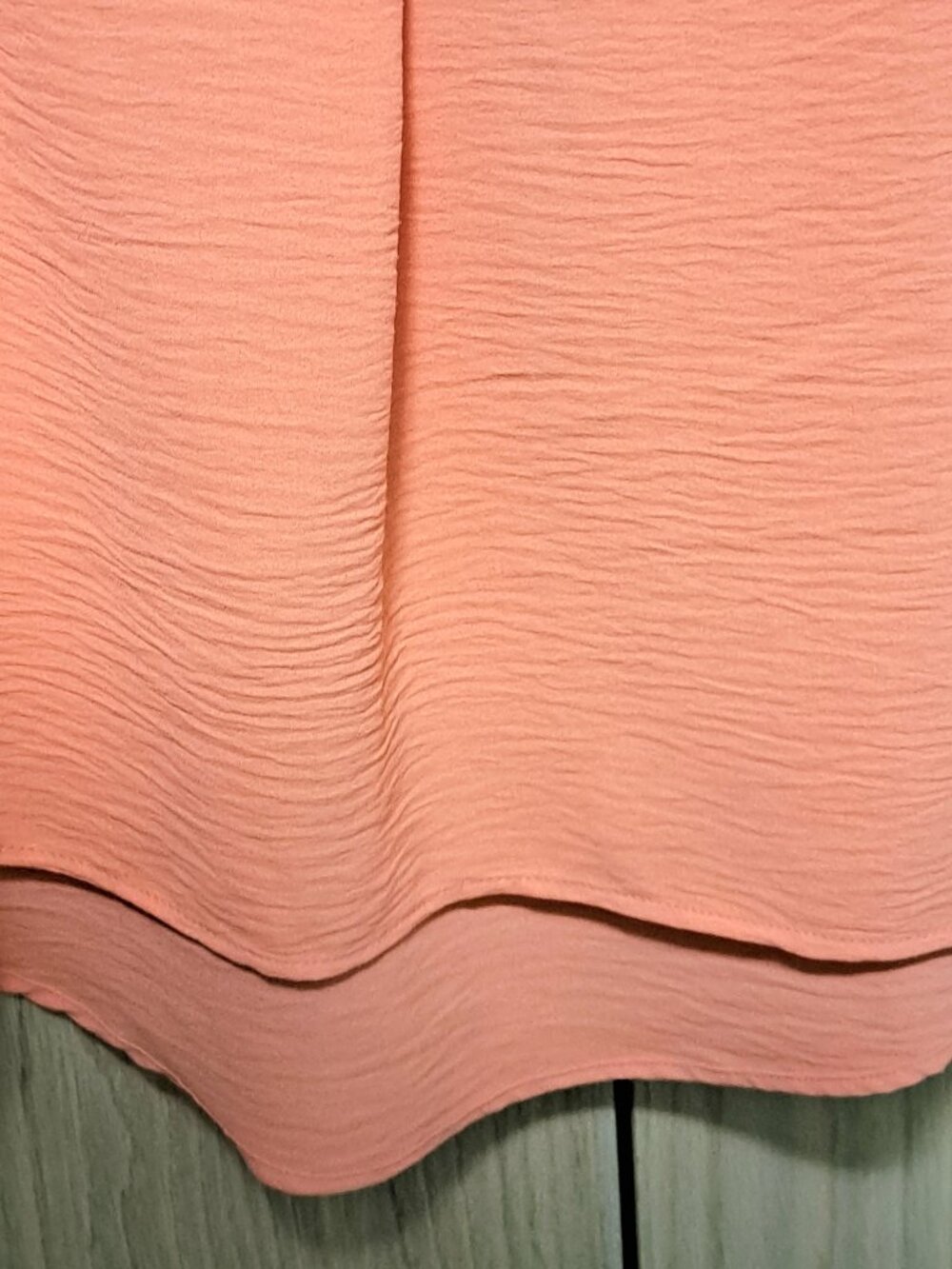 Zac & Rachel Orange Textured Blouse - Picture 4 of 6